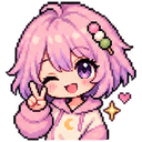 Mochi emoji: peace